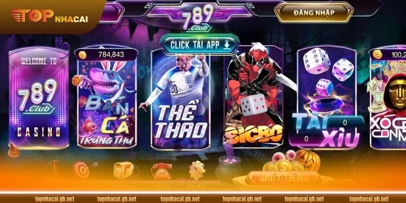 Giao diện chơi siêu đẹp tại các cổng game uy tín. 